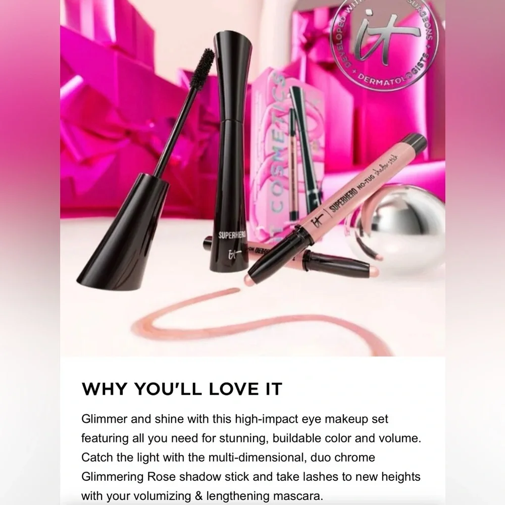 IT Cosmetics Superhero Eye Liner & Mascara Duo, Holiday 2025 Limited Edition